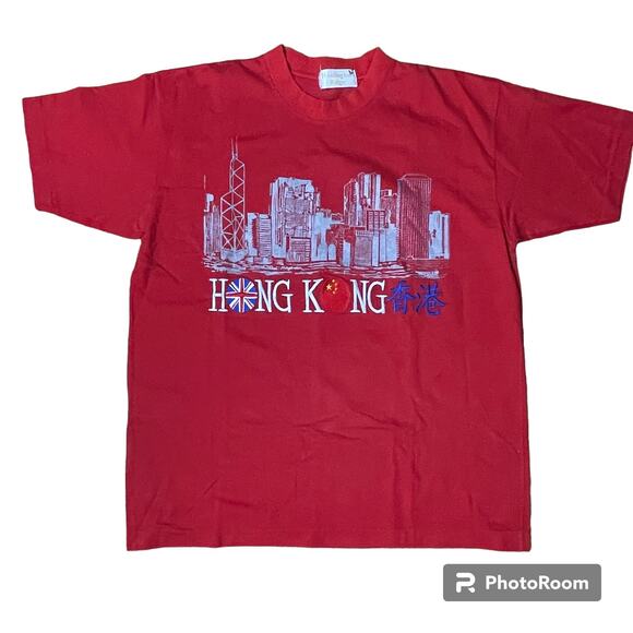Vintage British Hong Kong T Shirt - Picture 1 of 6